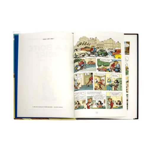 4ème plat de l'Édition Originale Spirou et Fantasio La Boîte Noire avec liste des albums