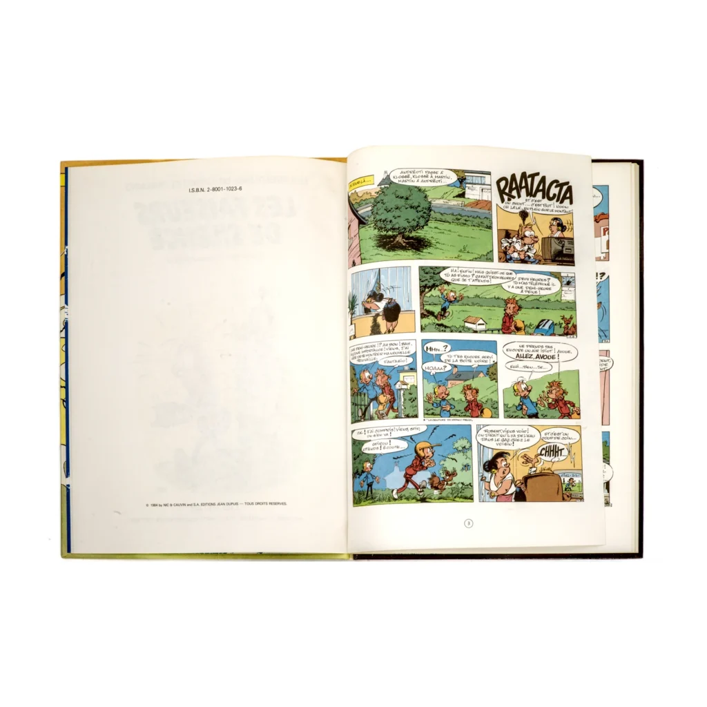4ème plat de la BD Spirou et Fantasio Les Faiseurs de Silence confirmant l'Édition Originale