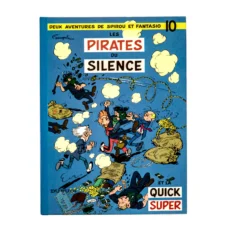 Couverture de la BD Spirou et Fantasio N°10 Les Pirates du Silence avec étiquette de prix