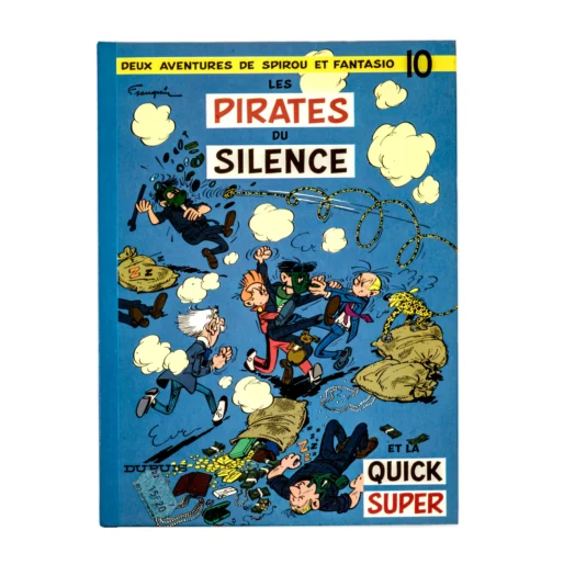 Couverture de la BD Spirou et Fantasio N°10 Les Pirates du Silence avec étiquette de prix
