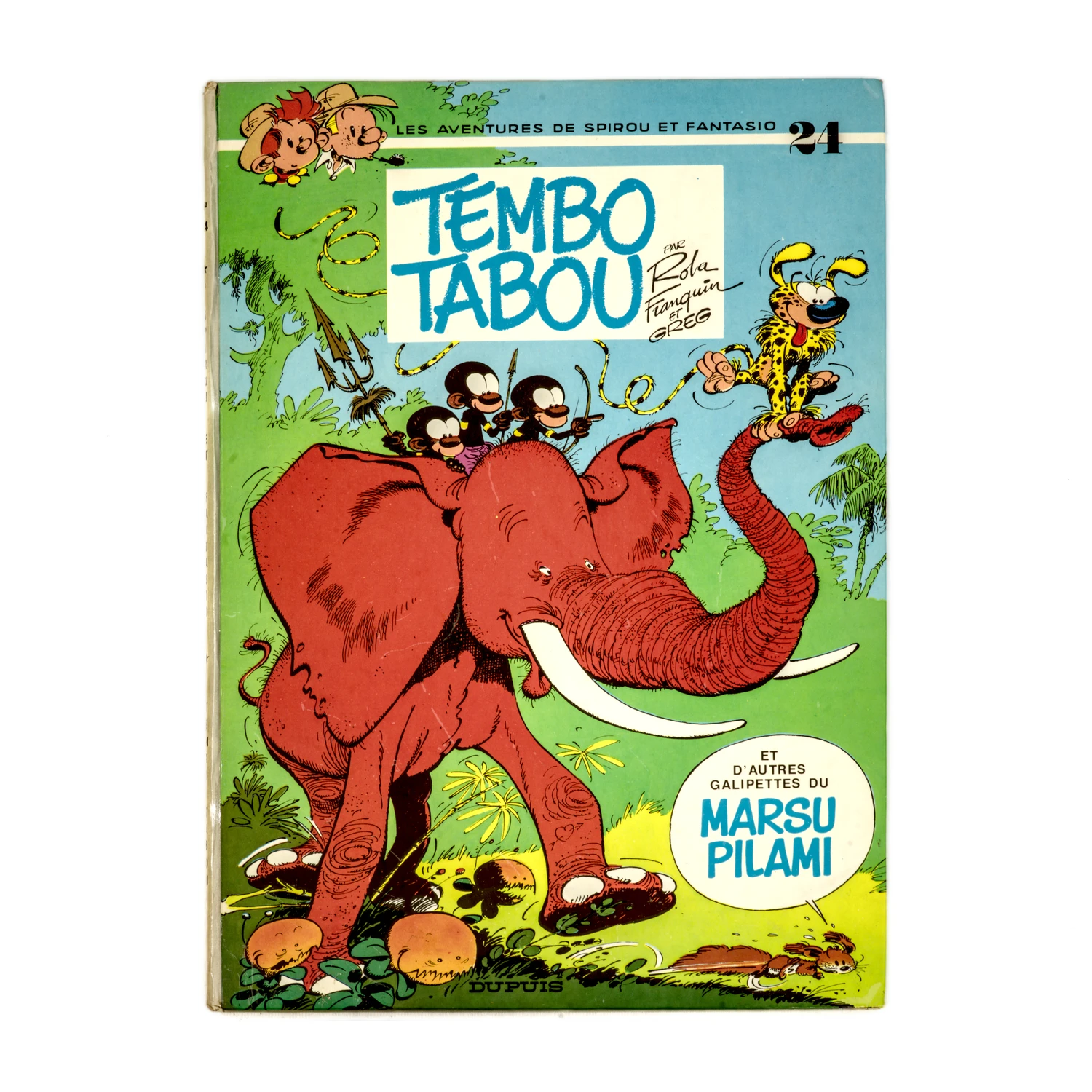 Couverture de la BD Spirou et Fantasio Tome 24 Tembo Tabou Édition Originale