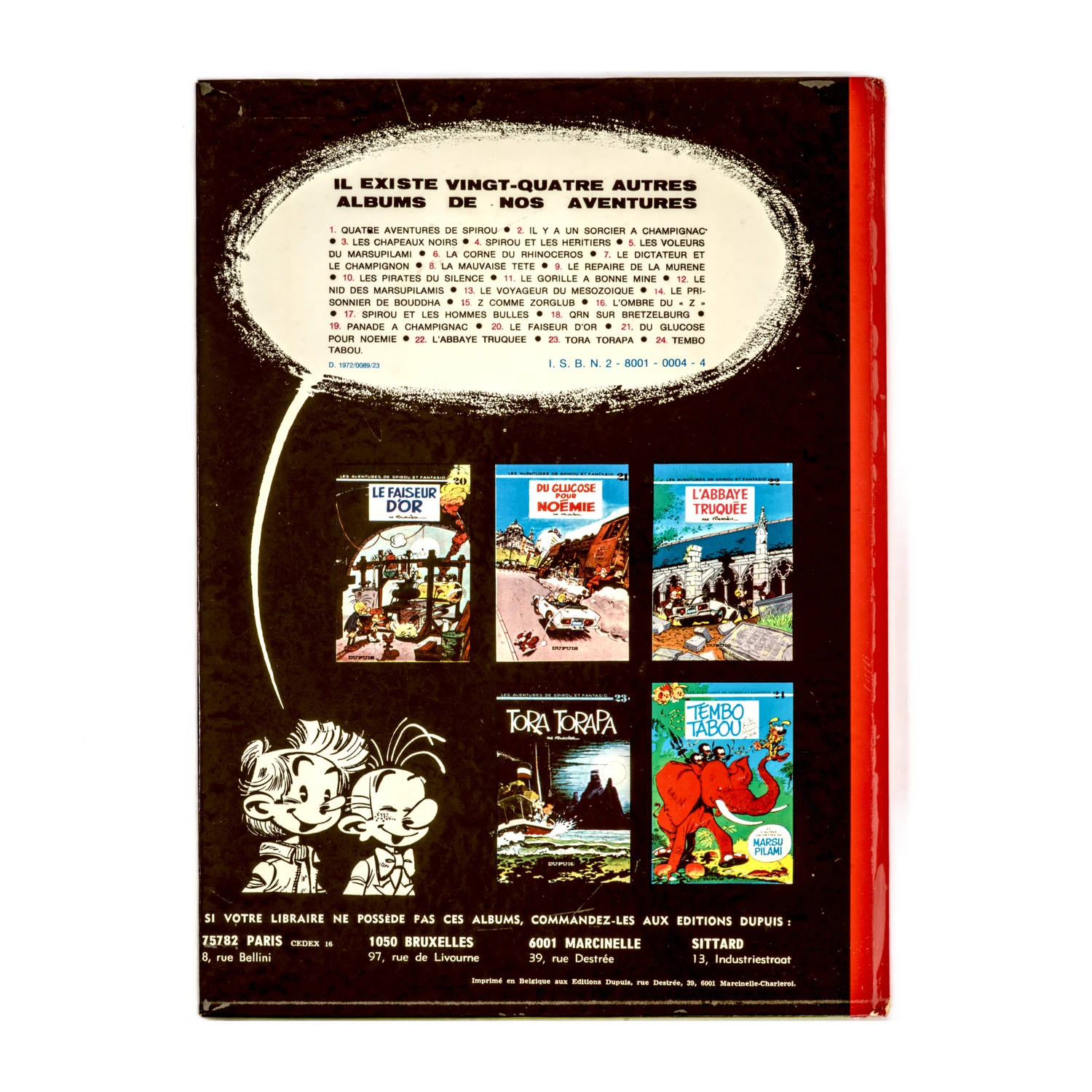 Quatrième de couverture de l