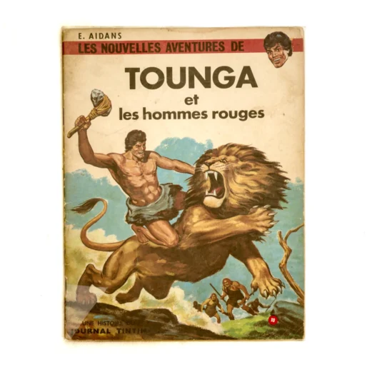 Couverture de la bande dessinée Tounga et les hommes rouges