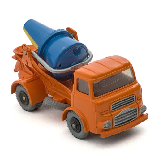 Camion toupie Dinky Supertoys 960 Albion Chieftain orange et bleu de trois-quarts face