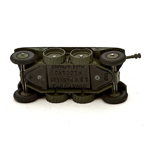 Vue du dessous du châssis Dinky Toys 80A Made in France