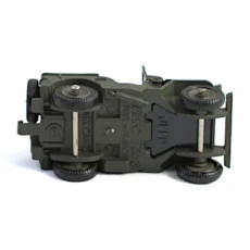 Châssis de la Jeep Dinky Toys avec inscriptions Made in France et Meccano