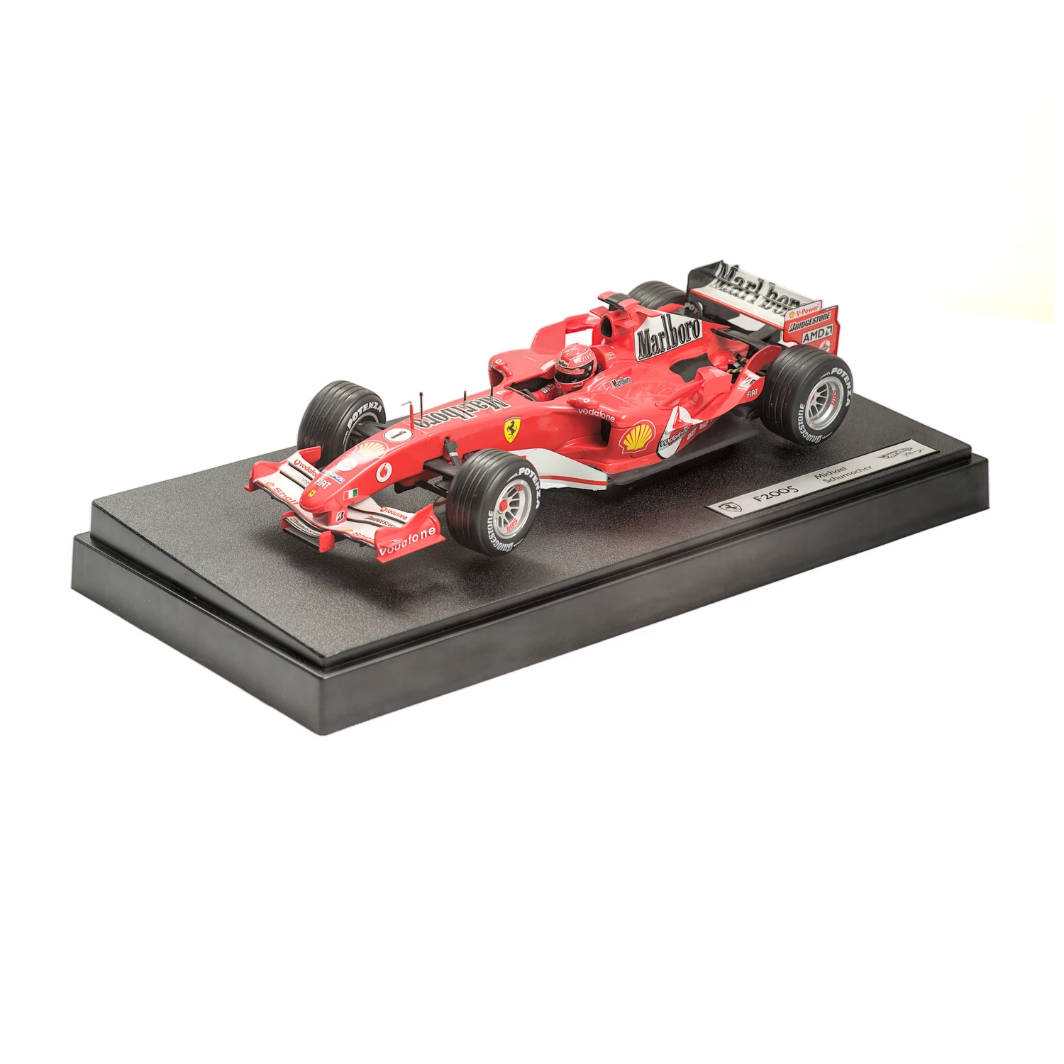Vue avant de la Formule 1 Ferrari F2005 miniature 1/18