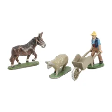 un âne et un mouton sur fond blanc