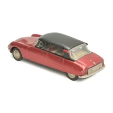 Vue de trois quarts arrière de la miniature Citroën DS Joustra avec toit noir