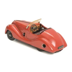 Vue arrière de la voiture en tôle Schuco Examico 4001 avec levier de vitesse