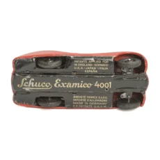 Châssis de la voiture Schuco Examico 4001 avec inscriptions Made in Germany et brevets D.R.G.M.