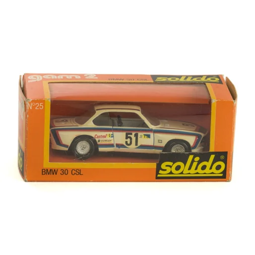 Voiture miniature Solido BMW 30 CSL dans sa boîte d'origine Gam 2