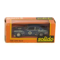 Voiture miniature Solido Ford Capri Rallye dans sa boîte d'origine orange Gam 2