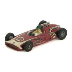 Voiture miniature Solido Harvey Aluminium Special Indianapolis rouge numéro 82 vue de trois quarts avant