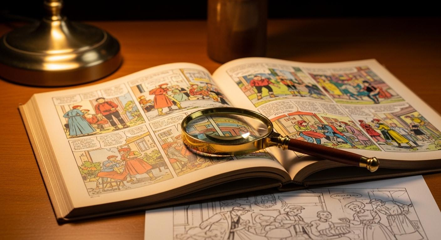 Analyse de variantes d'impression et planches remaniées de bandes dessinées de collection
