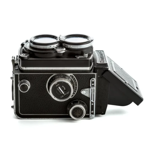 Rolleiflex posé sur le dos