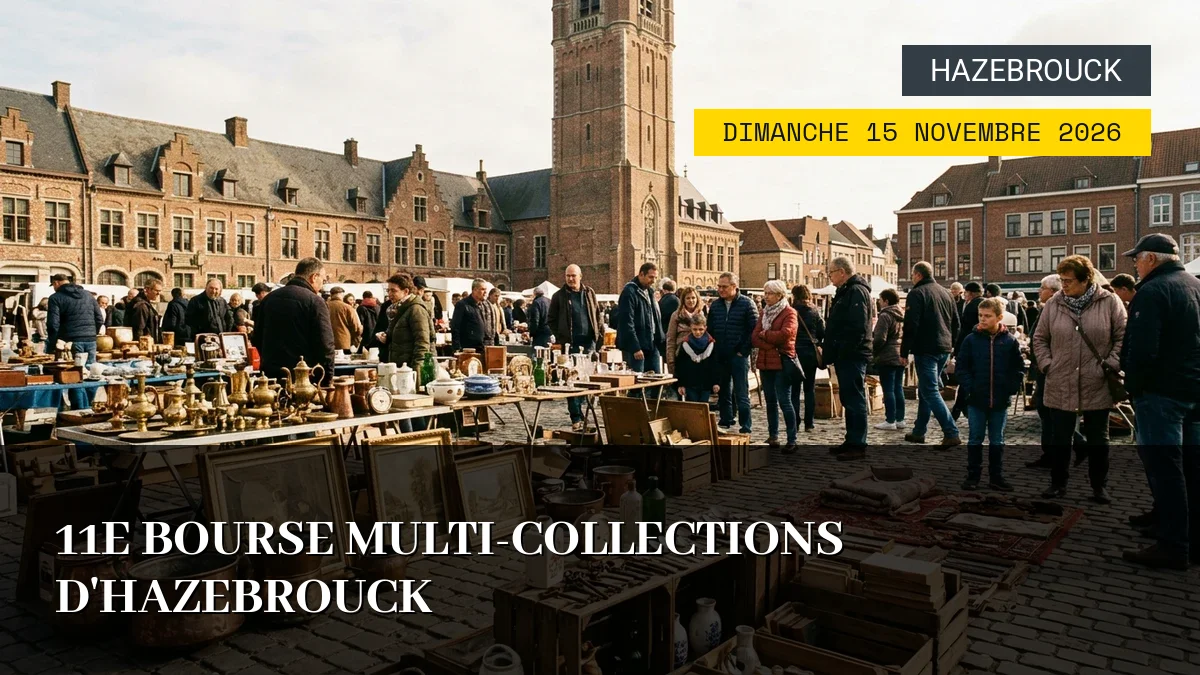 Affiche de l'événement : 11e Bourse Multi-collections d&rsquo;Hazebrouck – Dimanche 15 Novembre 2026