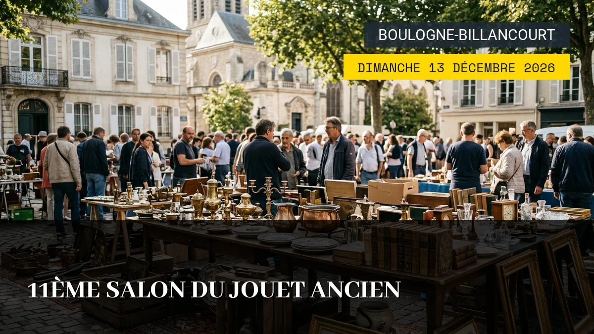 Affiche de l'événement : 11ème Salon du Jouet Ancien – Dimanche 13 Décembre 2026