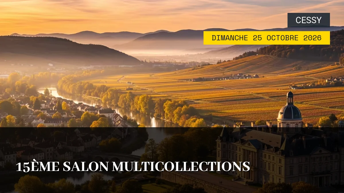 Affiche de l'événement : 15ème Salon Multicollections – Dimanche 25 Octobre 2026