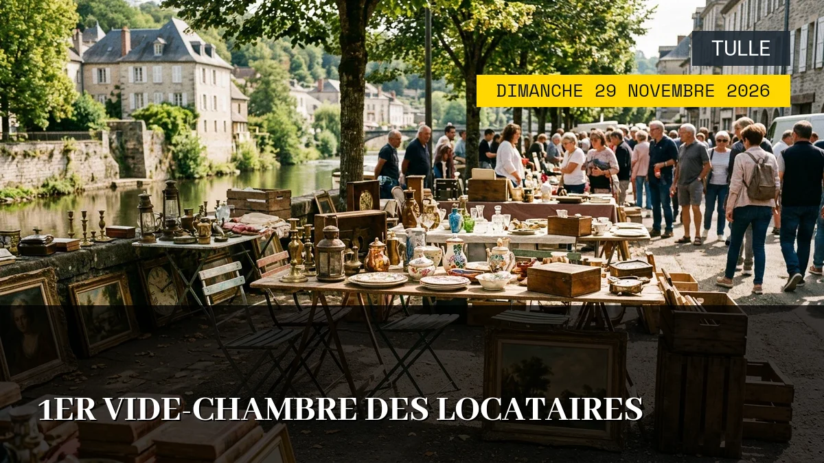 Affiche de l'événement : 1er Vide-Chambre des Locataires – Dimanche 29 Novembre 2026