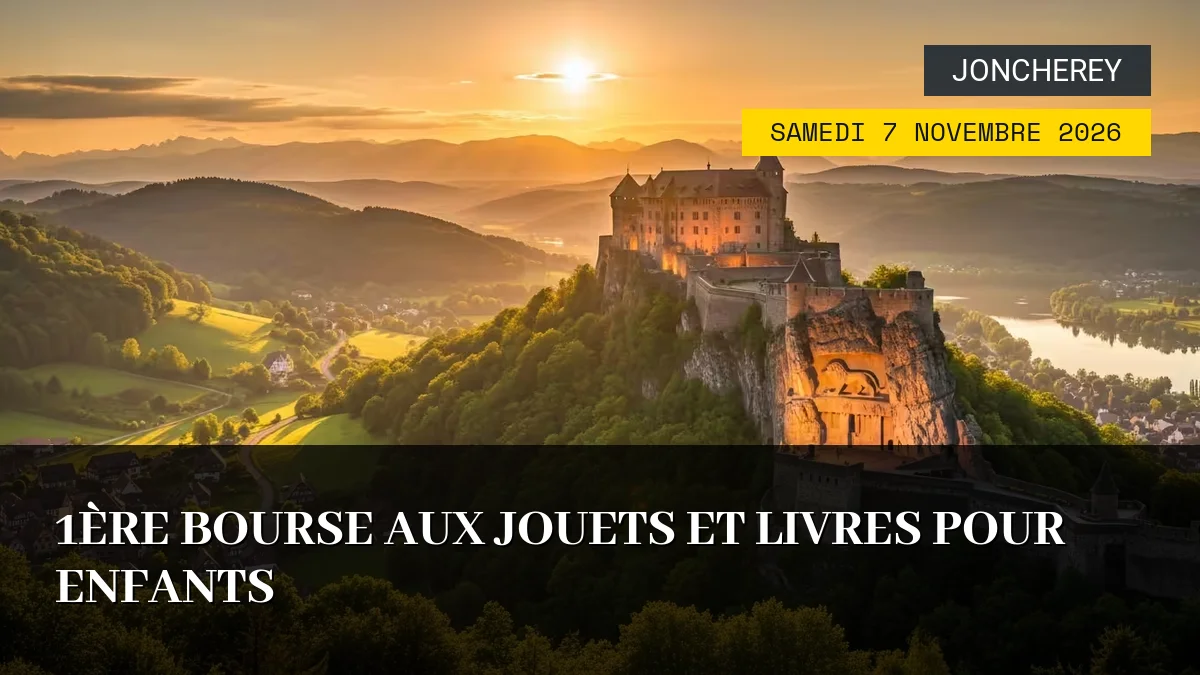Affiche de l'événement : 1ère Bourse aux Jouets et Livres pour Enfants – Samedi 7 Novembre 2026