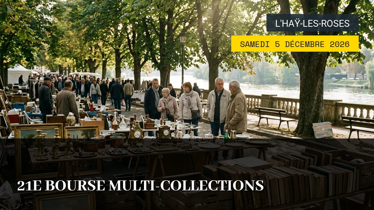 Affiche de l'événement : 21e Bourse Multi-Collections – Samedi 5 Décembre 2026