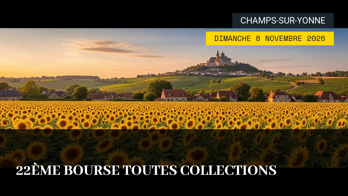 Affiche de l'événement : 22ème Bourse Toutes Collections – Dimanche 8 Novembre 2026