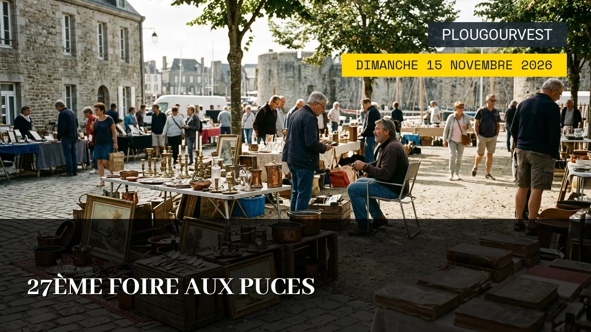 Affiche de l'événement : 27ème Foire aux Puces – Dimanche 15 Novembre 2026