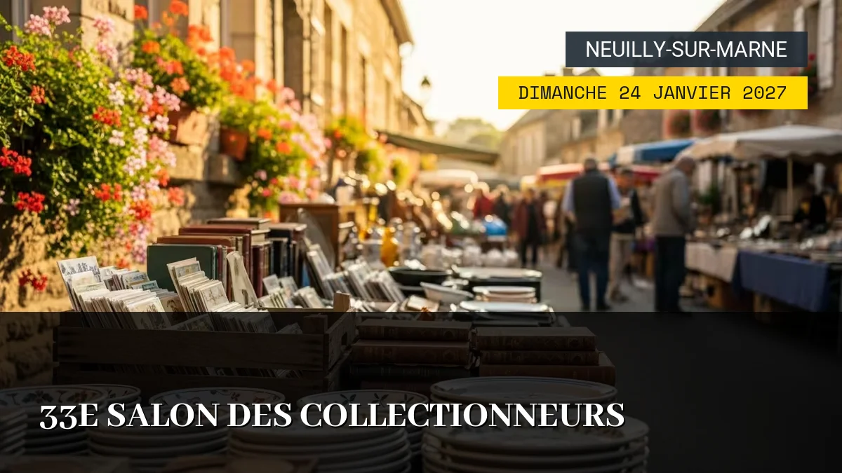 Affiche de l'événement : 33e Salon des Collectionneurs – Dimanche 24 Janvier 2027
