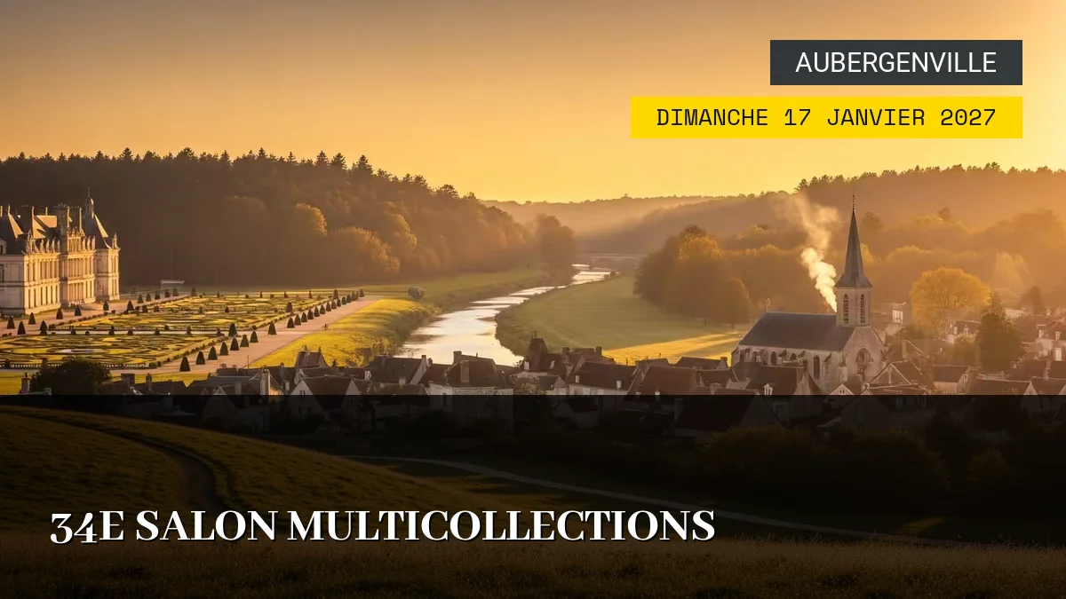 Affiche de l'événement : 34e Salon Multicollections – Dimanche 17 Janvier 2027