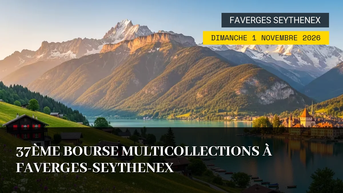 Affiche de l'événement : 37ème Bourse Multicollections à Faverges-Seythenex – Dimanche 1 Novembre 2026