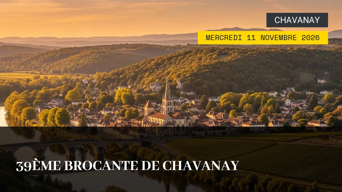 Affiche de l'événement : 39ème Brocante de Chavanay – Mercredi 11 Novembre 2026