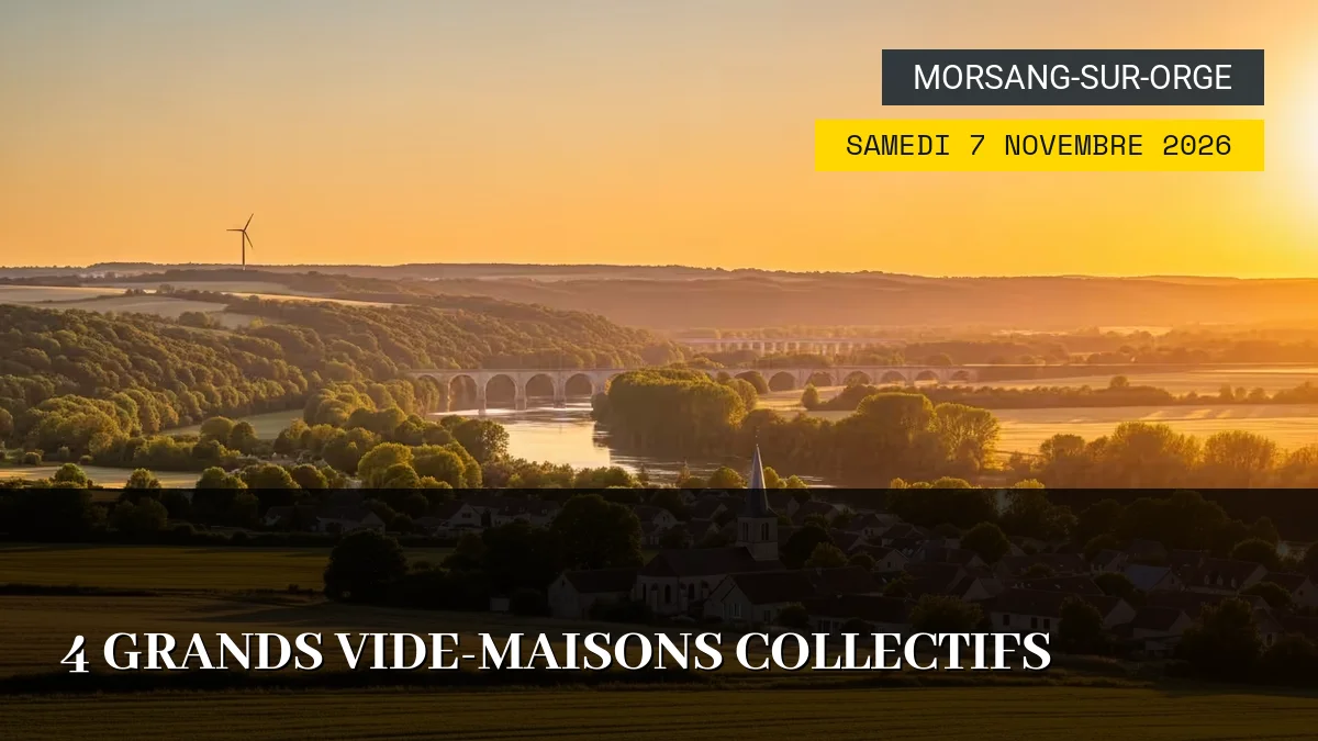 Affiche de l'événement : 4 Grands Vide-Maisons Collectifs – Samedi 7 Novembre 2026
