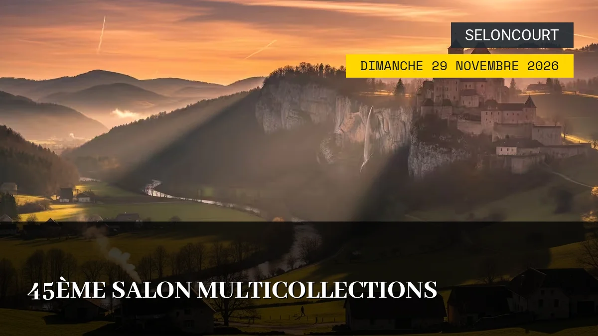Affiche de l'événement : 45ème Salon Multicollections – Dimanche 29 Novembre 2026