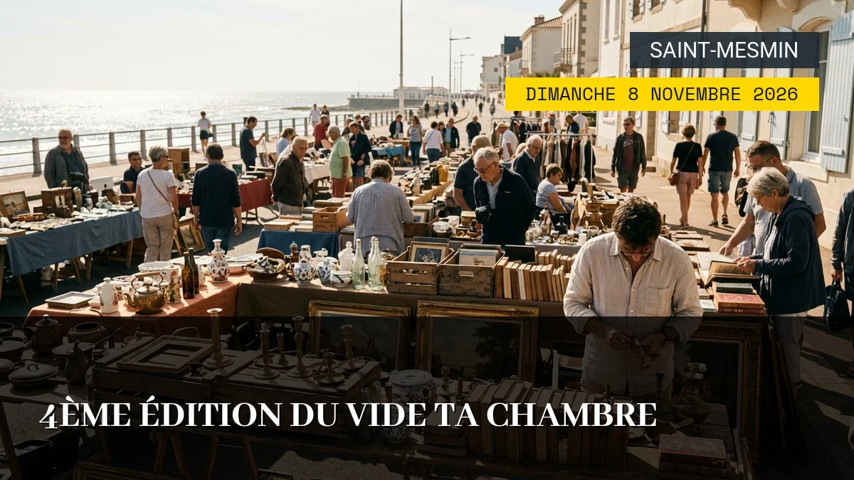 Affiche de l'événement : 4ème Édition du Vide ta Chambre – Dimanche 8 Novembre 2026
