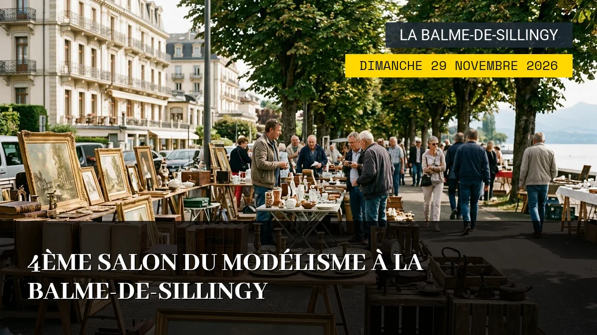 Affiche de l'événement : 4ème Salon du Modélisme à La Balme-de-Sillingy – Dimanche 29 Novembre 2026