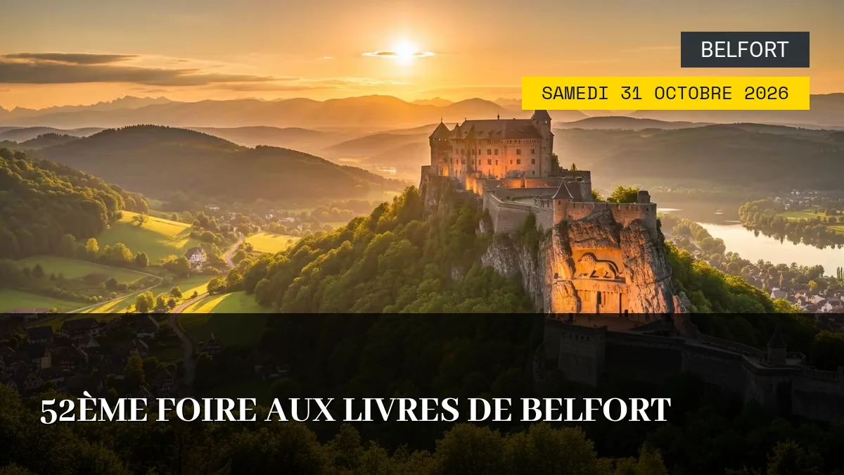 Affiche de l'événement : 52ème Foire aux Livres de Belfort – Samedi 31 Octobre 2026