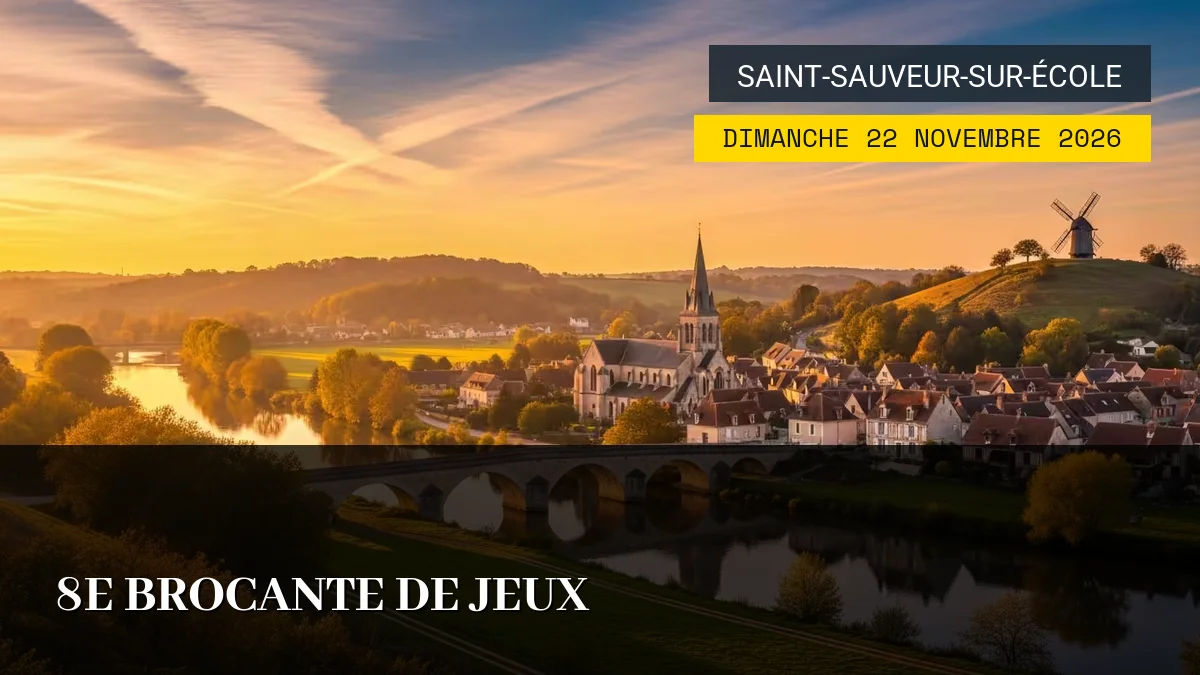 Affiche de l'événement : 8e Brocante de Jeux – Dimanche 22 Novembre 2026