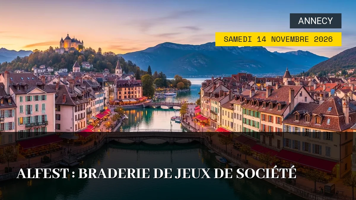 Affiche de l'événement : ALfest : Braderie de Jeux de Société – Samedi 14 Novembre 2026