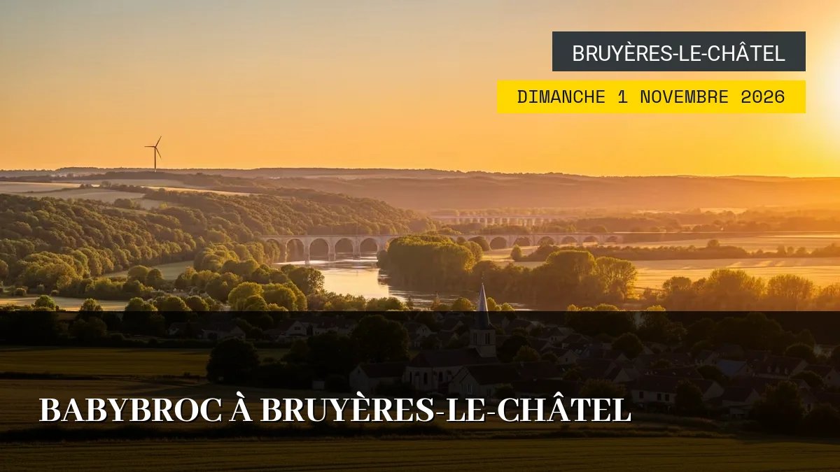 Affiche de l'événement : Babybroc à Bruyères-le-Châtel – Dimanche 1 Novembre 2026