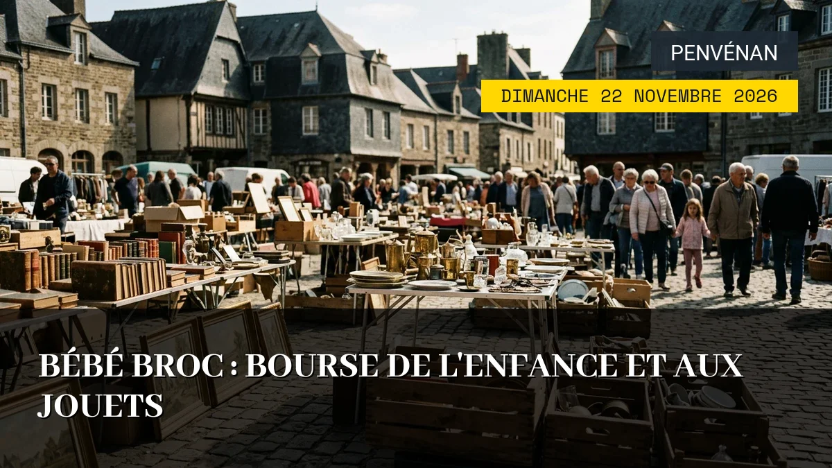 Affiche de l'événement : Bébé Broc : Bourse de l&rsquo;Enfance et aux Jouets – Dimanche 22 Novembre 2026
