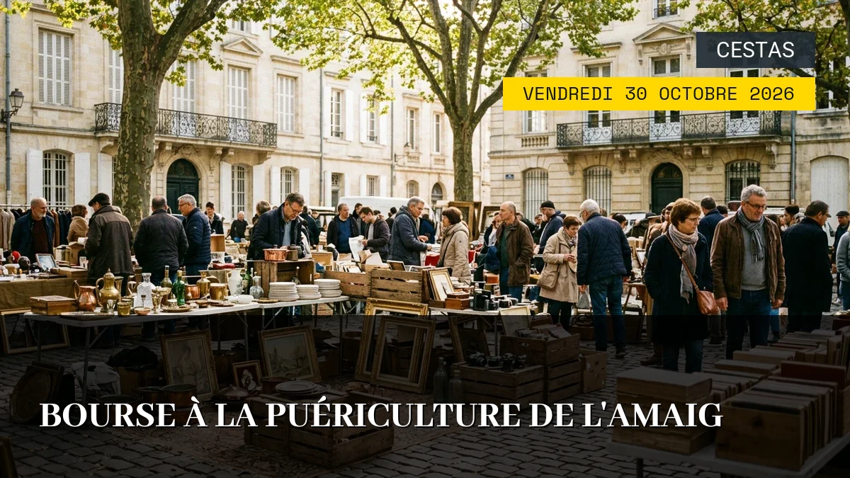 Affiche de l'événement : Bourse à la Puériculture de l&rsquo;AMAIG — Du Vendredi 30 Octobre 2026 au Samedi 31 Octobre 2026