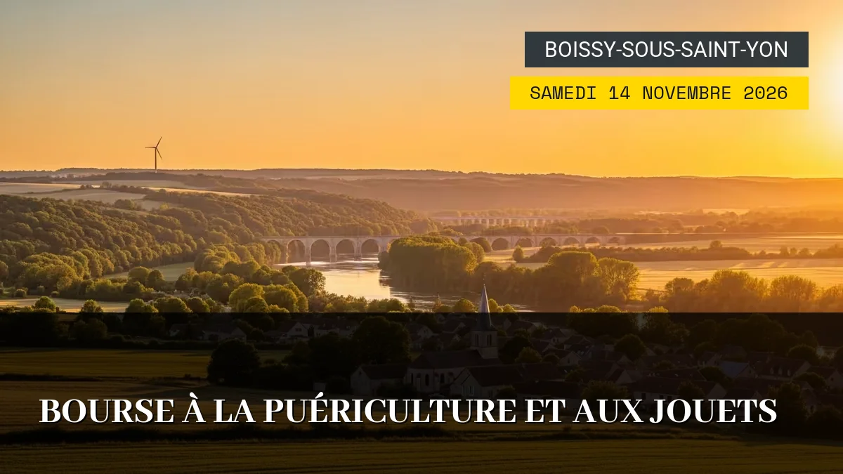 Affiche de l'événement : Bourse à la Puériculture et aux Jouets – Samedi 14 Novembre 2026