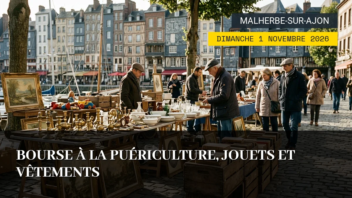 Affiche de l'événement : Bourse à la Puériculture, Jouets et Vêtements – Dimanche 1 Novembre 2026