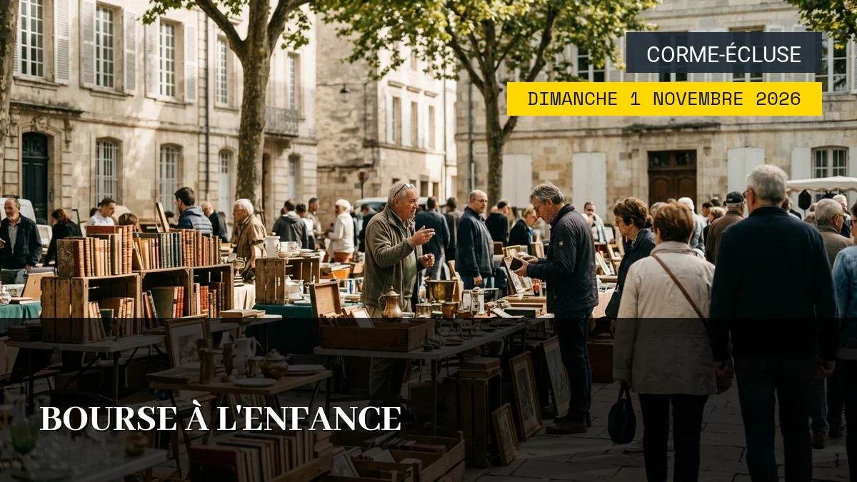 Affiche de l'événement : Bourse à l&rsquo;enfance – Dimanche 1 Novembre 2026