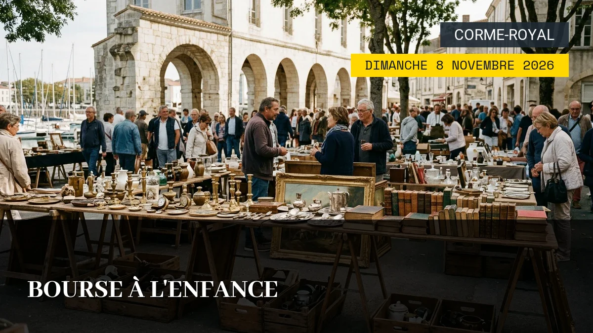 Affiche de l'événement : Bourse à l&rsquo;Enfance – Dimanche 8 Novembre 2026
