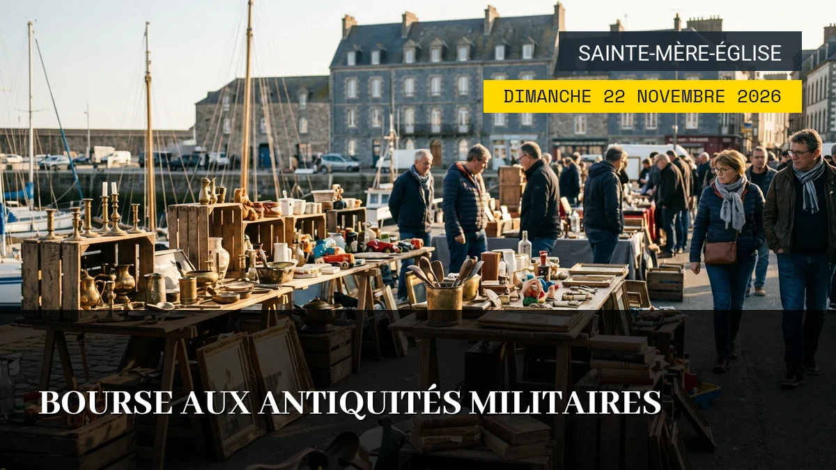 Affiche de l'événement : Bourse aux Antiquités Militaires – Dimanche 22 Novembre 2026