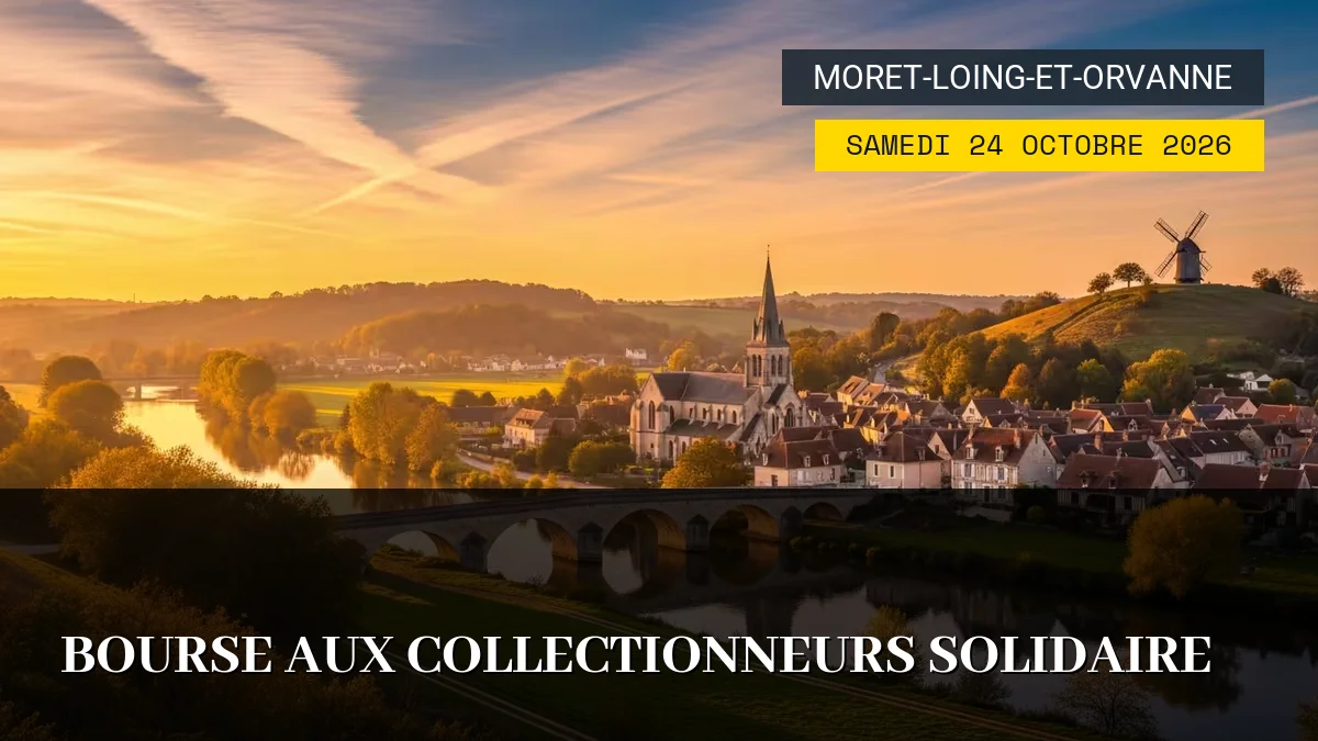 Affiche de l'événement : Bourse aux Collectionneurs Solidaire – Samedi 24 Octobre 2026