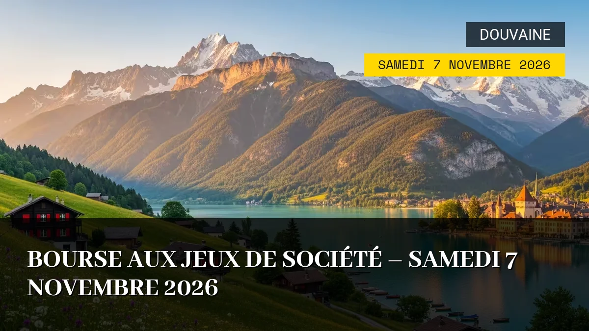 Affiche de l'événement : Bourse aux Jeux de Société – Samedi 7 Novembre 2026