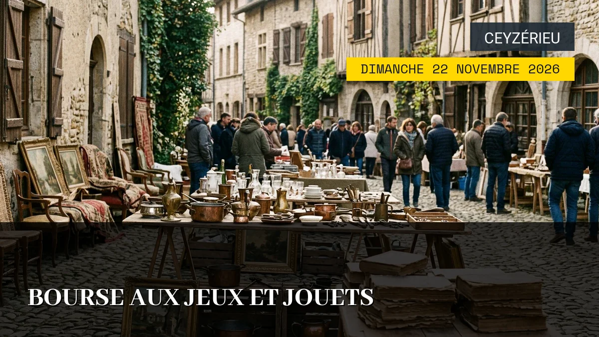 Affiche de l'événement : Bourse aux Jeux et Jouets – Dimanche 22 Novembre 2026